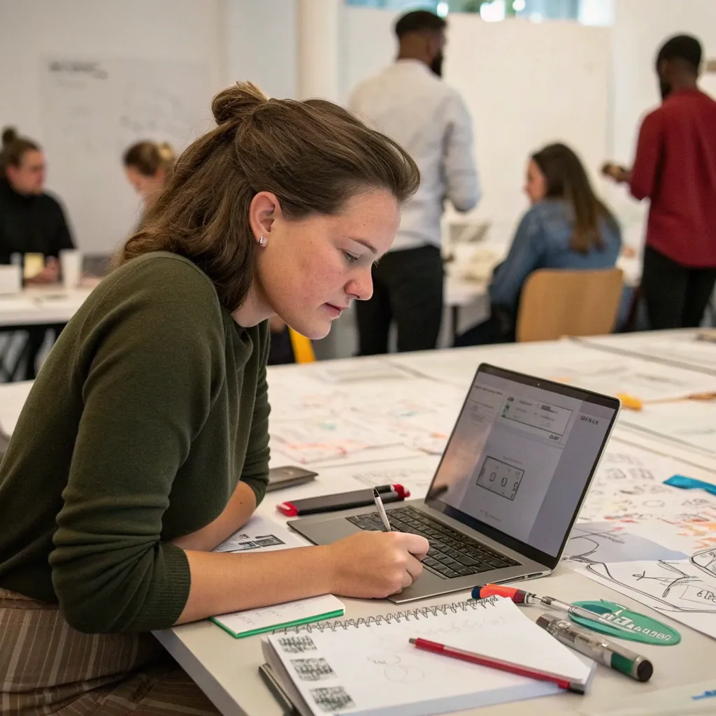 Sophia Brown at a design workshop